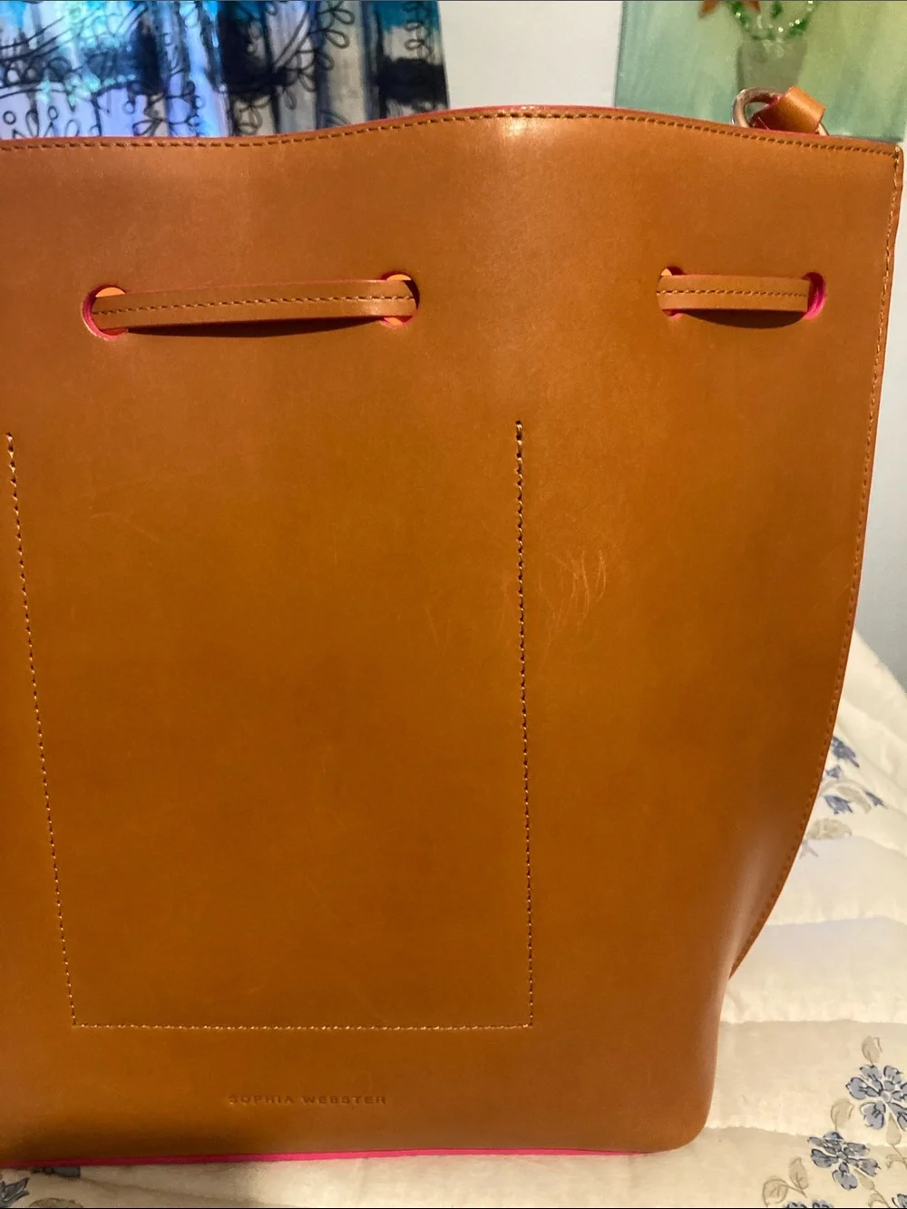 Sophia Webster Leather bucket bag